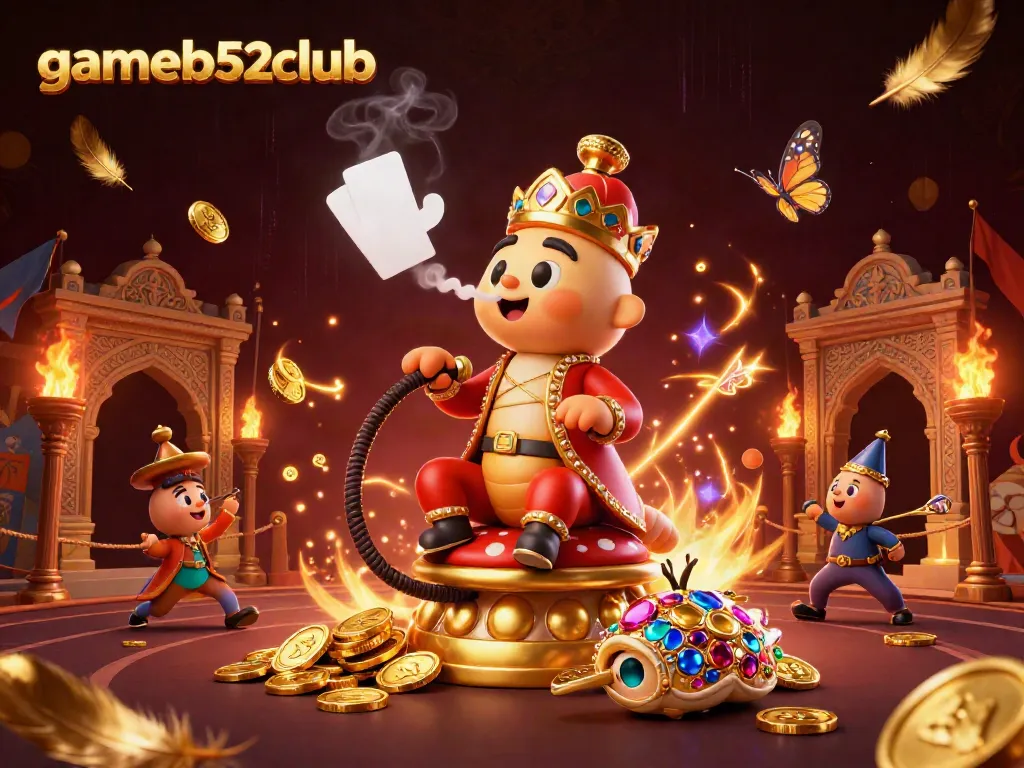 Experience gameb52club's vibrant gaming world with unique characters and dynamic casino elements.